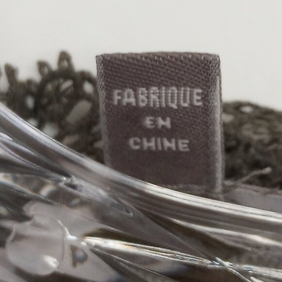 Anthropologie Blue Tassel Mattie Grey Lace Sheer Top - Picture 9 of 9